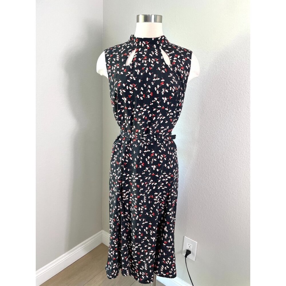 NEW Modcloth Womens Plus 24 Front Cutout Belted Dress Sleeveless